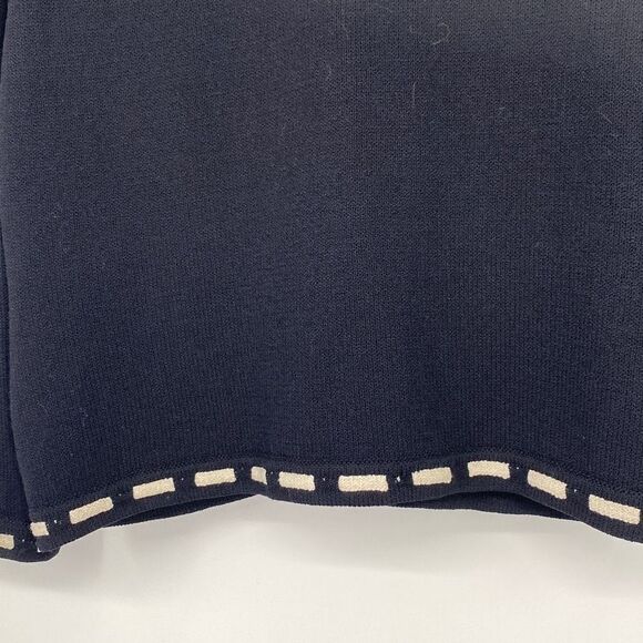 ST JOHN Collection By Marie Gray Santana Knit Zip -Up Cardigan Jacket Pockets Bl - Picture 12 of 15